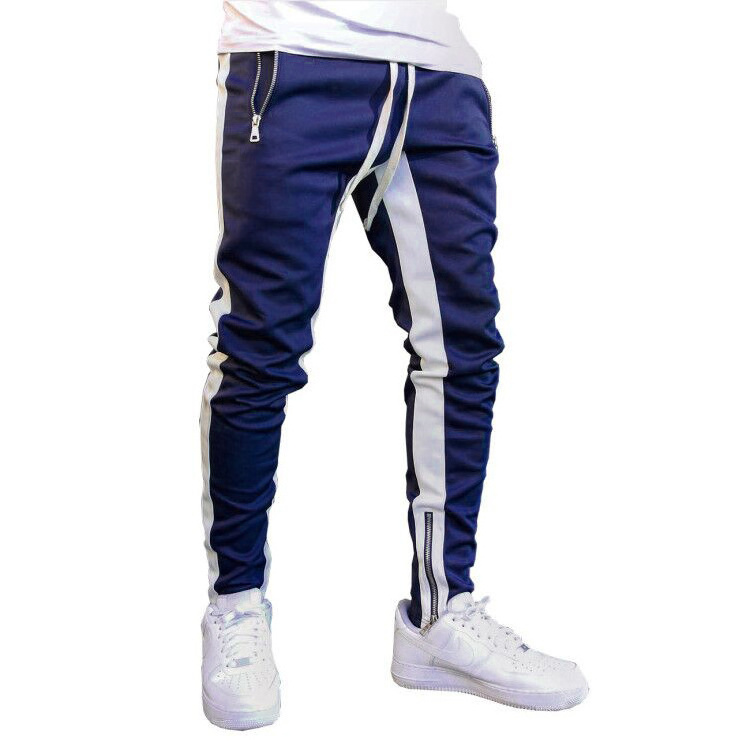 Plus Size Men Pants Sweatpants Casual Reflective Trousers Casual Running Jogger Sportswear Long Summer Men's Slim Pants