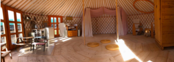 Luxury Glamping Wooden Yurt Camping Tent For Sale