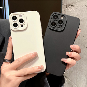 Camera Protection Silicone Phone Case For iPhone 13 Pro Max 11 12 14 15 Pro Max XR XS Max X 7 8 Plus Soft Shockproof Matte Cover