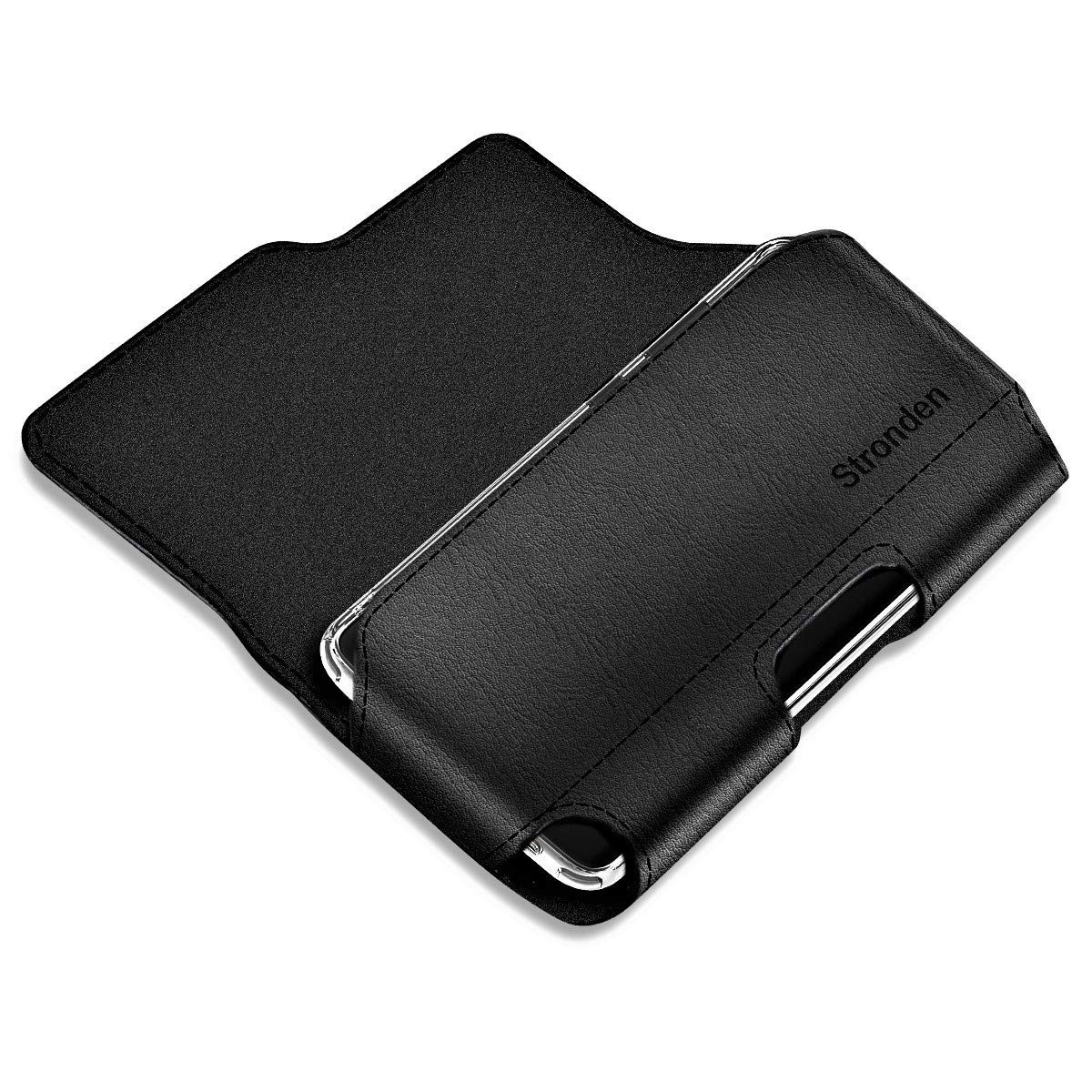 High Quality Phone Pouch with Chestnut Stitching Cell Phone Holster Nylon Belt Holster for iPhone Magnetic Cover Belt Loop Case