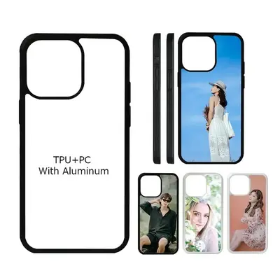 Sublimation Cell Phone Case 2D TPU+PC Sublimation Blanks Phone Case For Iphone 12 13 14 Mini Pro Max Mobile Phone Cover