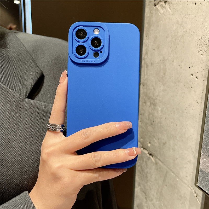 Camera Protection Silicone Phone Case For iPhone 13 Pro Max 11 12 14 15 Pro Max XR XS Max X 7 8 Plus Soft Shockproof Matte Cover