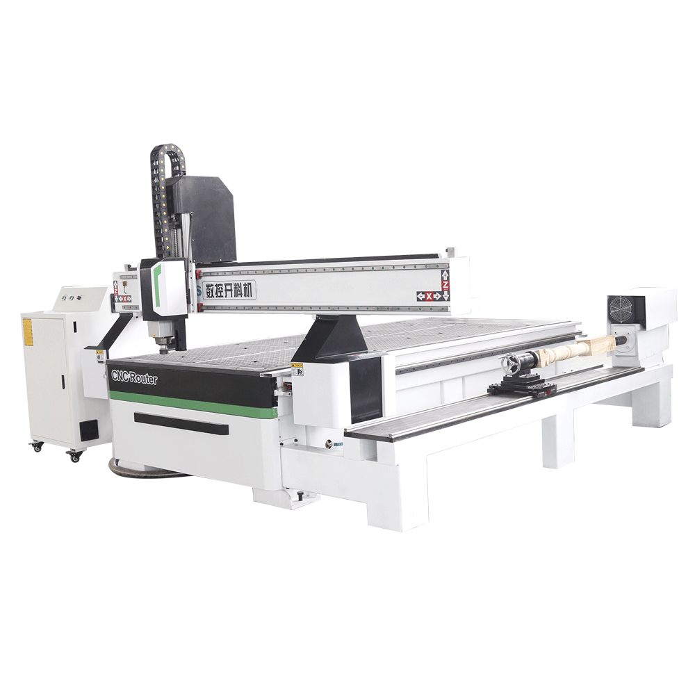 New Tech 3.2kw spindle 4 axis cnc cutting carving milling machine 1325 Wood cnc router