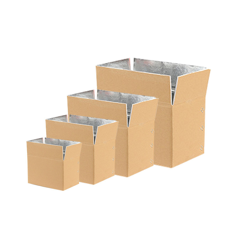 IMEE Custom Logo Carton Box Fish Vegetables Insulated Corrugated Paper Boxes for Frozen Food Transporting