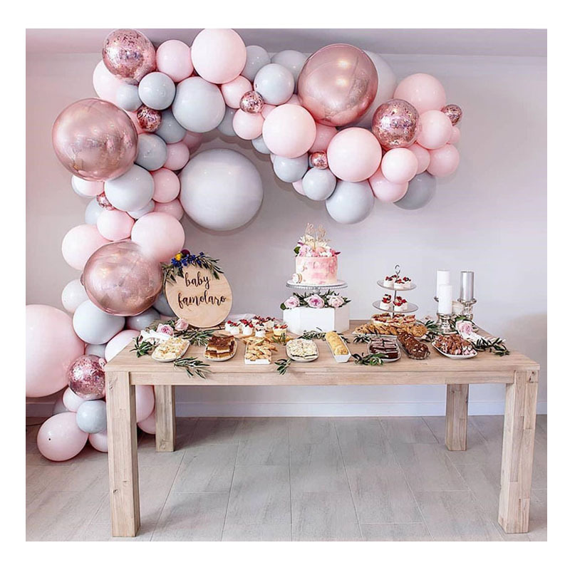 167 Pcs Macaron Balloons Garland Kit Double-Stuffed 5