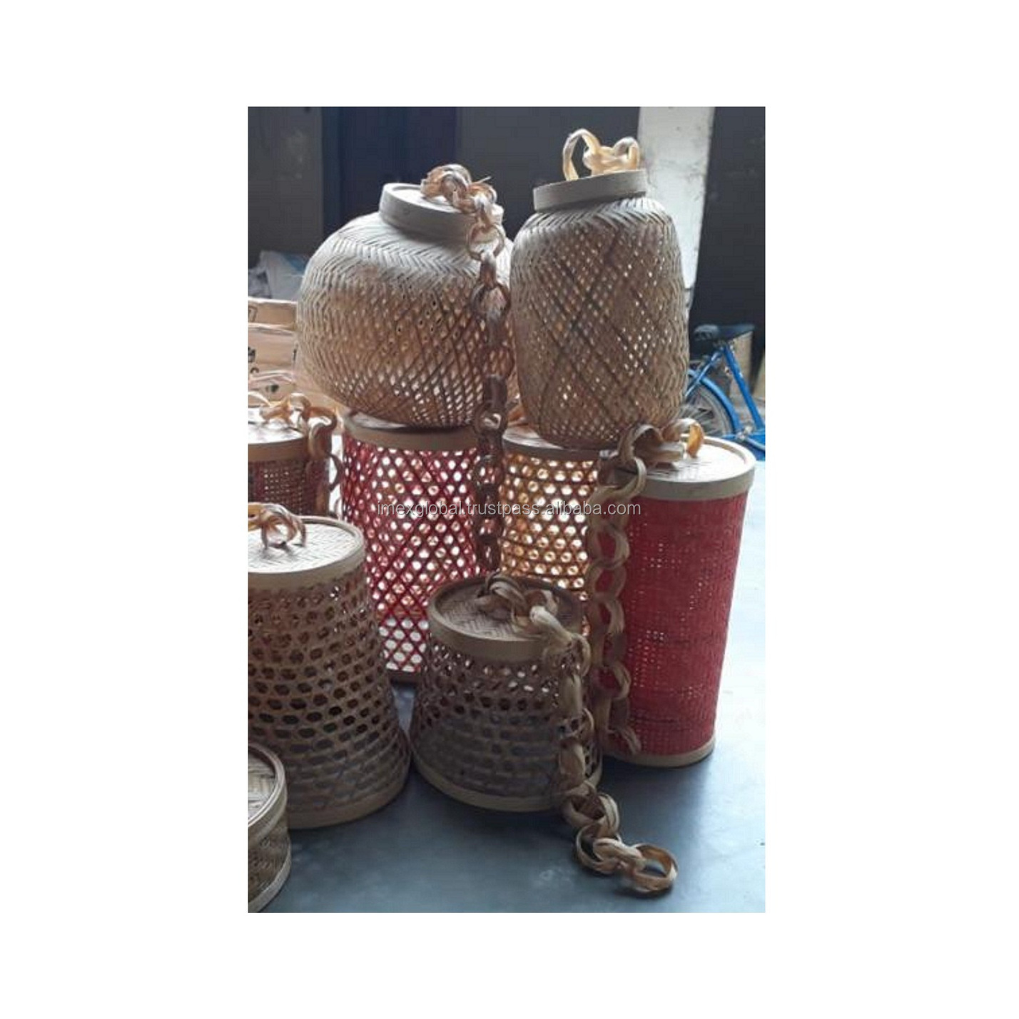 WHOLESALE CANE BAMBOO LANTERN WITH GOOD MANUFACTURING IN HIGH QUALITY AND TOP SELLING AND WHOLESALE PRICE AND IN BULK STORAGE