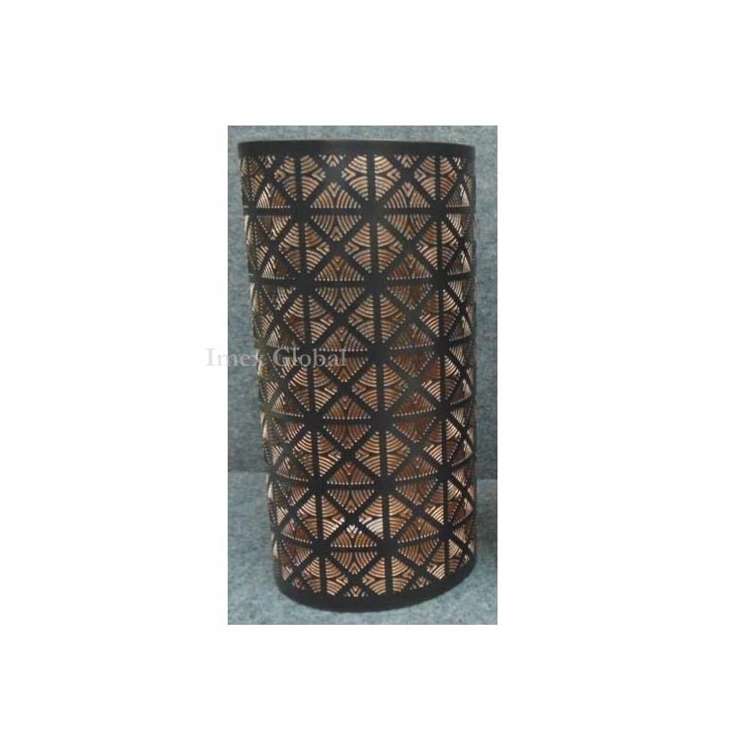 GOLDEN BLACK TEALIGHT CANDLE HOLDER