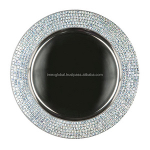 DESIGNER MOSAIC  BORDER CHARGER PLATE HIGH QUALITY AND BEST MANUFACTURING IN WHOLE SALE PRICE TOP SELLING METAL CHARGER PLATE