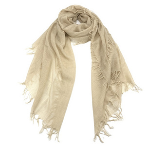 High quality light cashmere scarf plain pashmina cashmere shawl