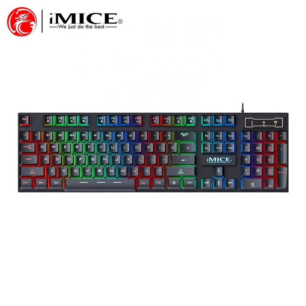 IMICE AN-300 Wired 104Keys Gaming Keyboard and Mouse combo with backlit