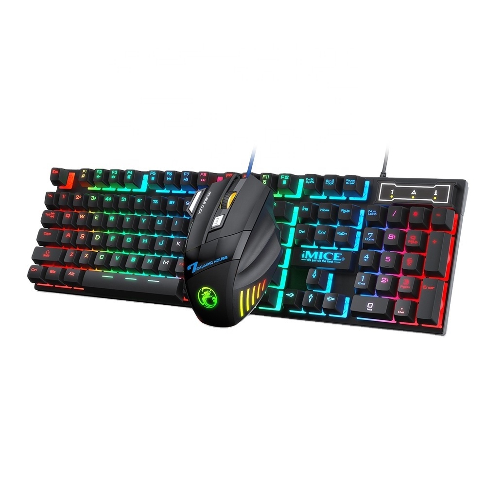 IMICE AN-300 Wired 104Keys Gaming Keyboard and Mouse combo with backlit