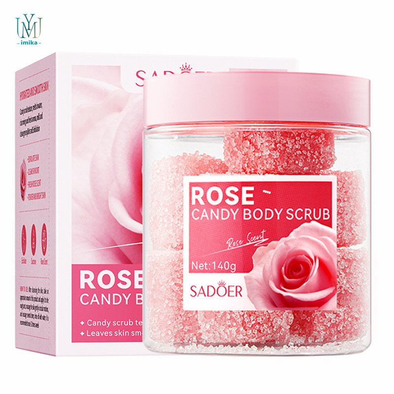 Wholesale Private Logo Skin Whitening Exfoliating Lightening Dead Skin Removal Scrub Cream Rose Sugar Scrub Bath Balls