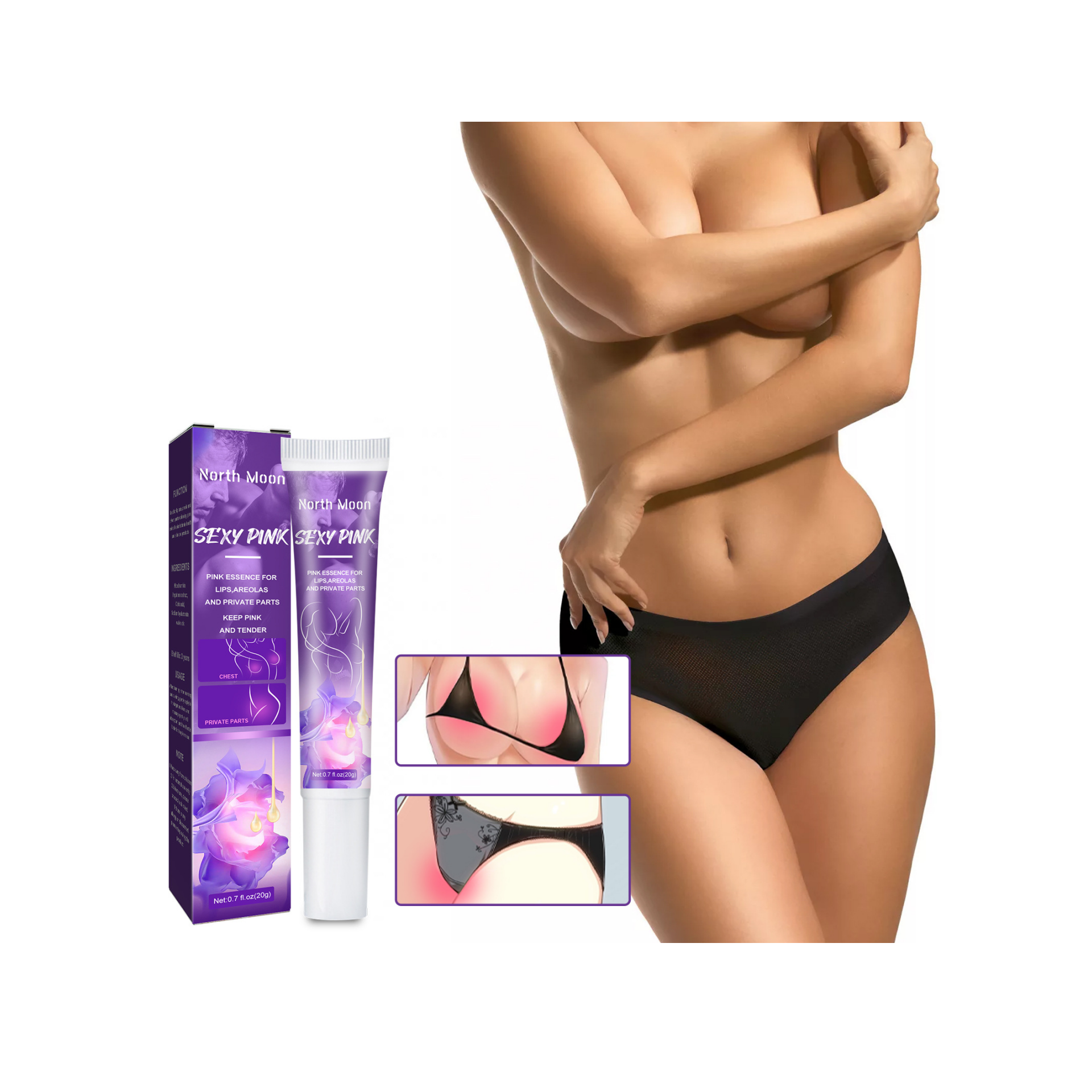 Body Private Part Whitening Vaginal Pink Nipple Cream Private Parts Pink Tender Cream Whitening Dark Nipple Anal Bleaching Cream