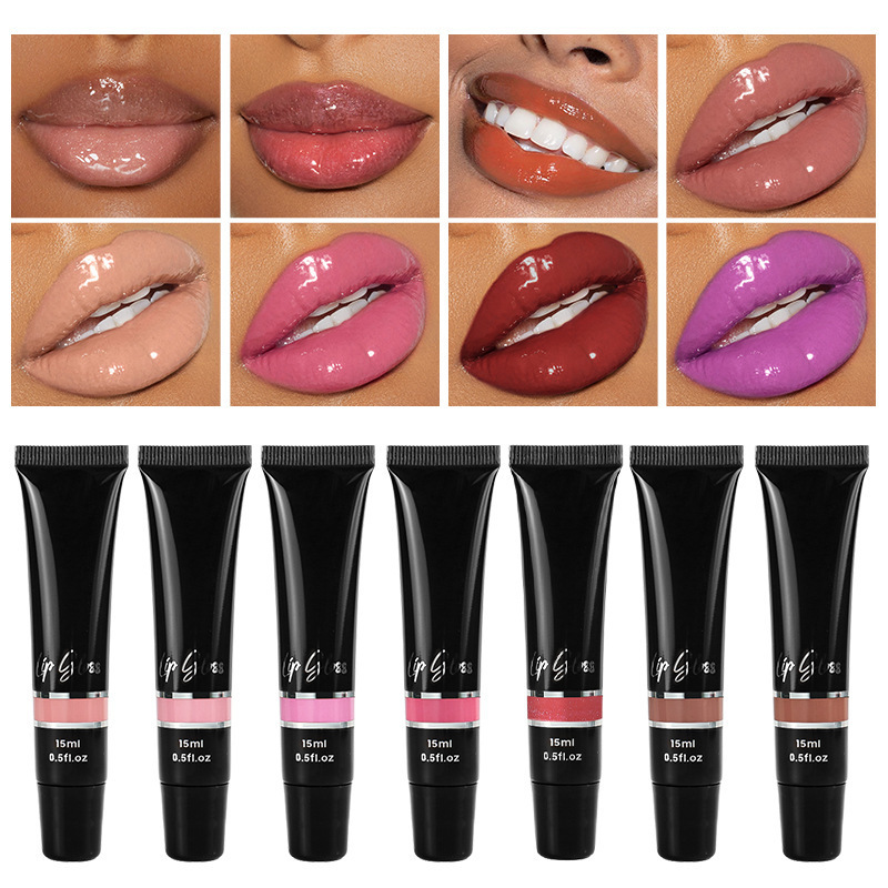 No logo Custom logo 100% Natural Makeup Shine Lip Gloss Balm Moisturizing Lip Shine for Women