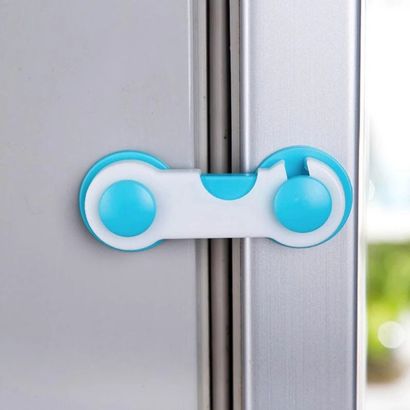 Children Locking Protector ABS Plastics Baby Care Door Handle Child Safety Lock Cupboard Cabinet Door Drawer Safety Locks