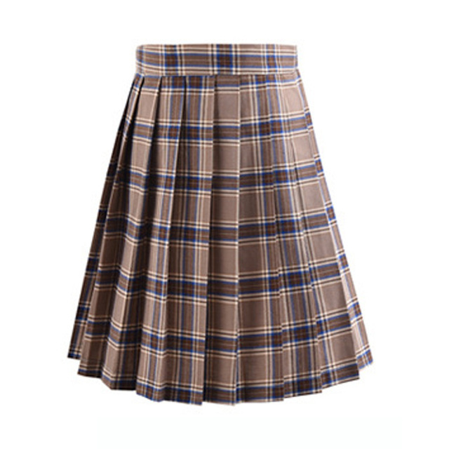 Harajuku Black Skirts Women Summer High Waist Anime Skirts Kawaii School Uniform Short Mini White Pink Plaid Pleated Skirt