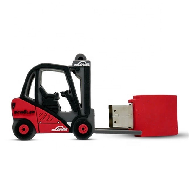 Forklift truck model USB Flash Drive creative pen drive car memory stick 8gb 3D forklift USB Drive