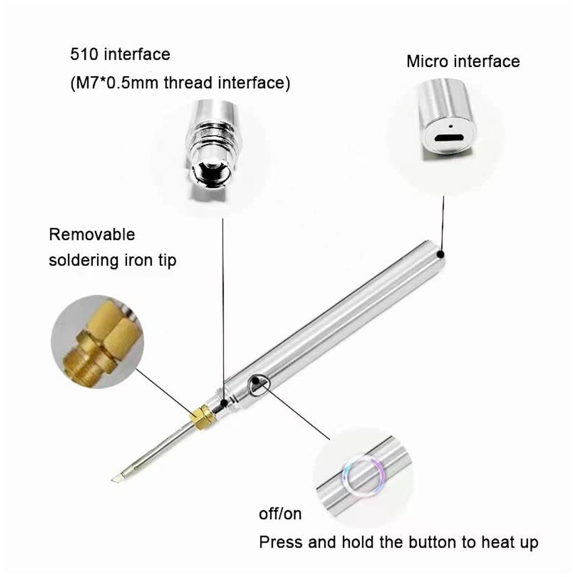 Charging Welding Tool Soldering Iron Pen Wireless Mini Usb Battery Powered Rechargeable Electric Portable