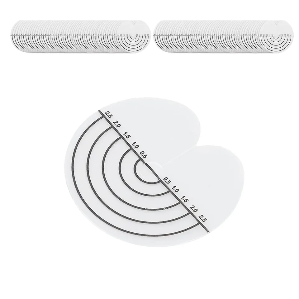 Heat Shield Guards with Scale Single Hole Clear Fusion Glue Protector Customize Hair Extension Tools for Hair