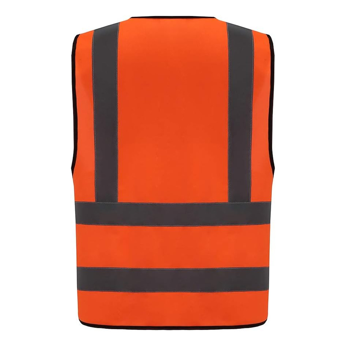 Knitted Fabric Security Vest Multi Pockets Work Wear Saftey Vest Reflective Safety Work Wear Polyester Vest