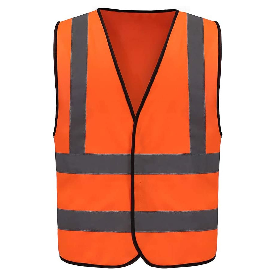 Knitted Fabric Security Vest Multi Pockets Work Wear Saftey Vest Reflective Safety Work Wear Polyester Vest