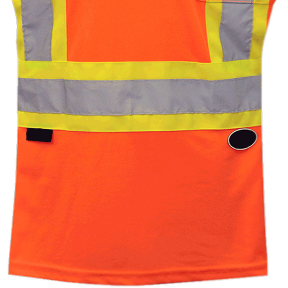 Tape Feature Hi Vis Shirt Made Of Polyester Fabric Cheap Strap Custom Logo Color High Quality Reflected Strips Security Safety