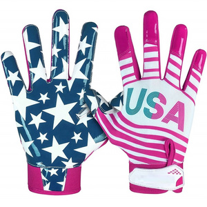 Best Design Protect Latex Knitting Nylon Gloves Football Gloves American Football Gloves For Unisex