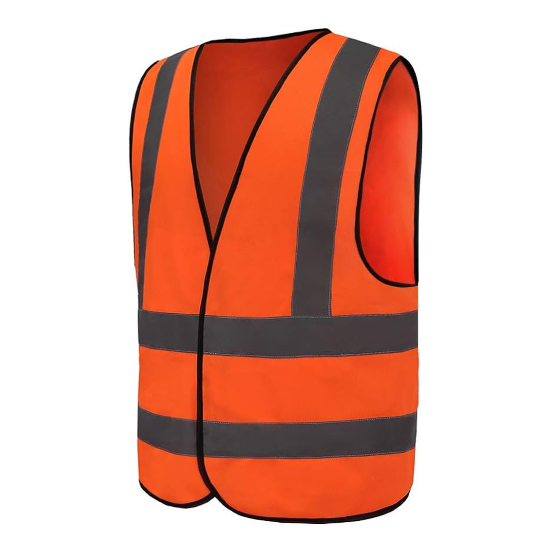 Knitted Fabric Security Vest Multi Pockets Work Wear Saftey Vest Reflective Safety Work Wear Polyester Vest