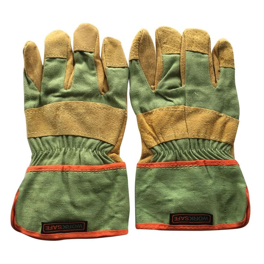 New arrival 2023 Safety Gloves Work Gloves made of cow split leather with Index finger Reinforced palm Working Gloves