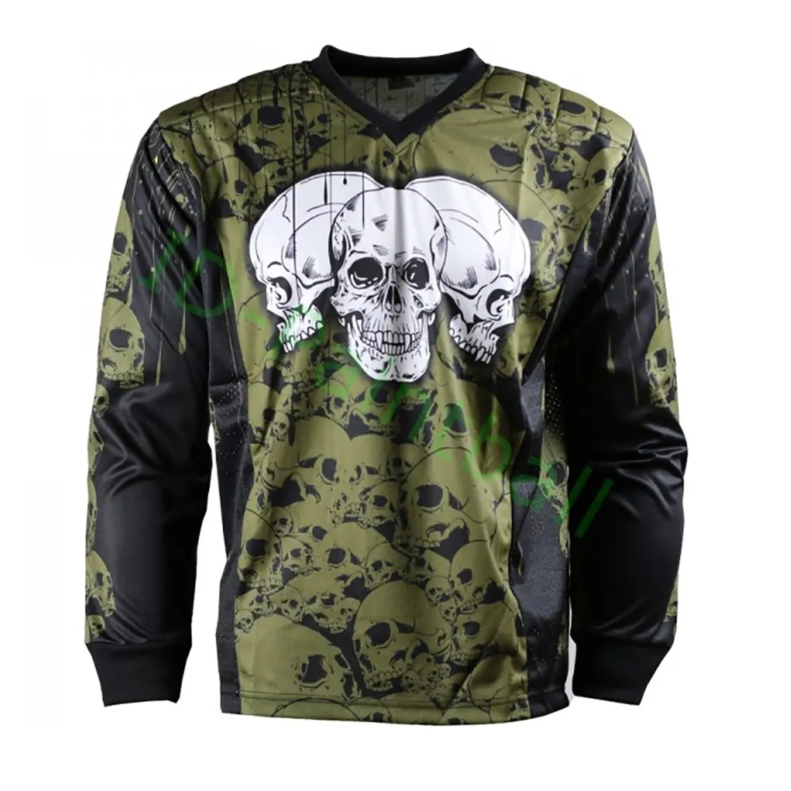 Long Sleeve Custom Sublimation Camouflage Paintball Jersey With Quick Drying Technology And Adjustable Cuffs For A Perfect Fit