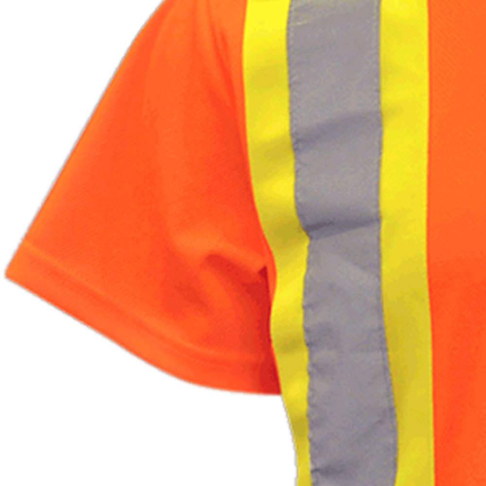 Tape Feature Hi Vis Shirt Made Of Polyester Fabric Cheap Strap Custom Logo Color High Quality Reflected Strips Security Safety