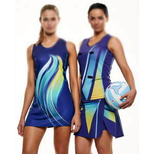 Factory Direct Sale Netball Dresses Shirts Uniform Custom Made Netball Uniform 100 % Polyester Netball Uniform