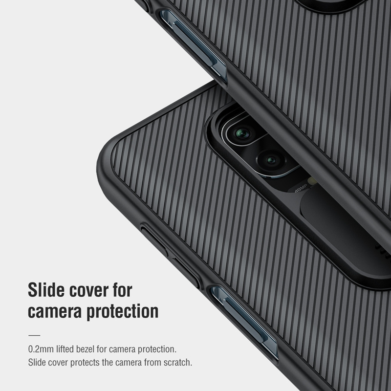 Nillkin Camshield PC Hybrid TPU Bumper Cell Phone Case For Xiaomi Redmi Note 9 Pro Max 9S Note 9 8T 8 Pro Poco X3