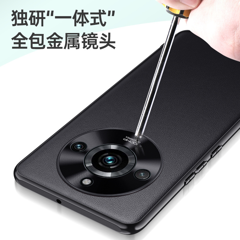 Luxury Shockproof PU Leather Phone Case with Metal Camera Protective Cover For OPPO Realme 11 Pro Plus Reno9