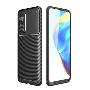 Carbon Fiber Skin Soft TPU Bumper Auto Focus Phone Case For Xiaomi Mi 10T Pro 10T Lite Poco X3 C3 Note 9S 9Pro Max