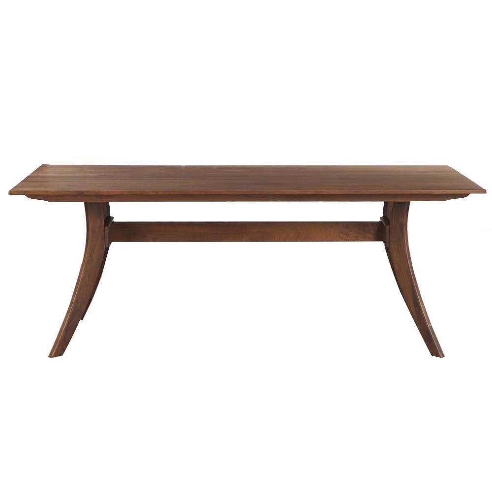 Made in Vietnam OEM  solid modern design furniture wood dining table Dining Room Furniture Modern Extension High