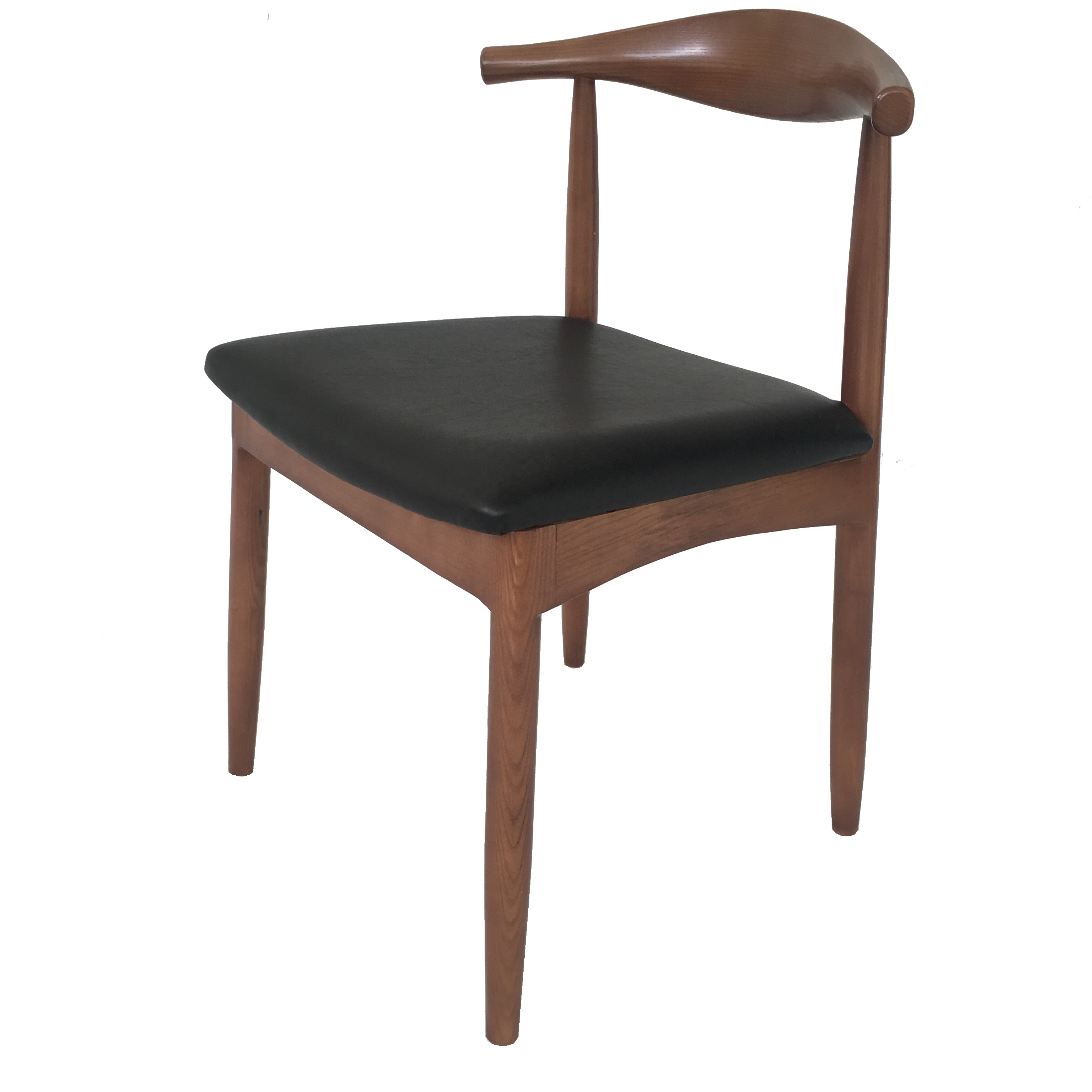 Made in Vietnam modern design leather wood chair restaurant furniture