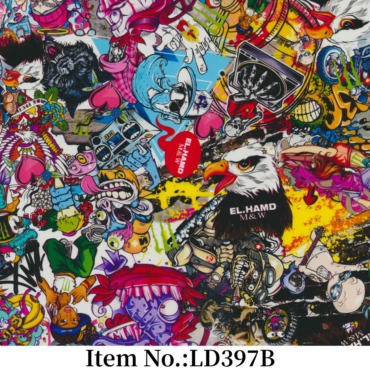 New Decorative Nice PVA Image Hydro Dipping Film Water transfer printing paper/film Item No.LD397B