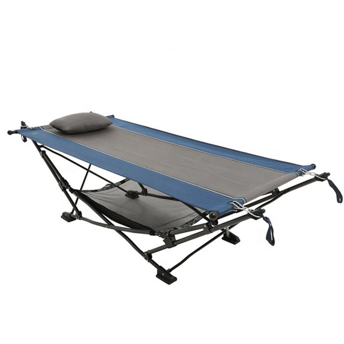 Hammock with stand Folding Camping Double Hammock Stand Outdoor Swing Bed Double Hammock Chair With Storage Carry Bag