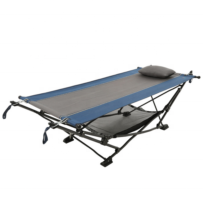 Hammock with stand Folding Camping Double Hammock Stand Outdoor Swing Bed Double Hammock Chair With Storage Carry Bag