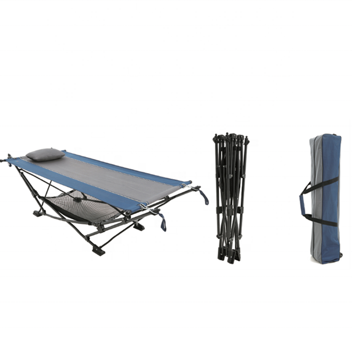 Hammock with stand Folding Camping Double Hammock Stand Outdoor Swing Bed Double Hammock Chair With Storage Carry Bag