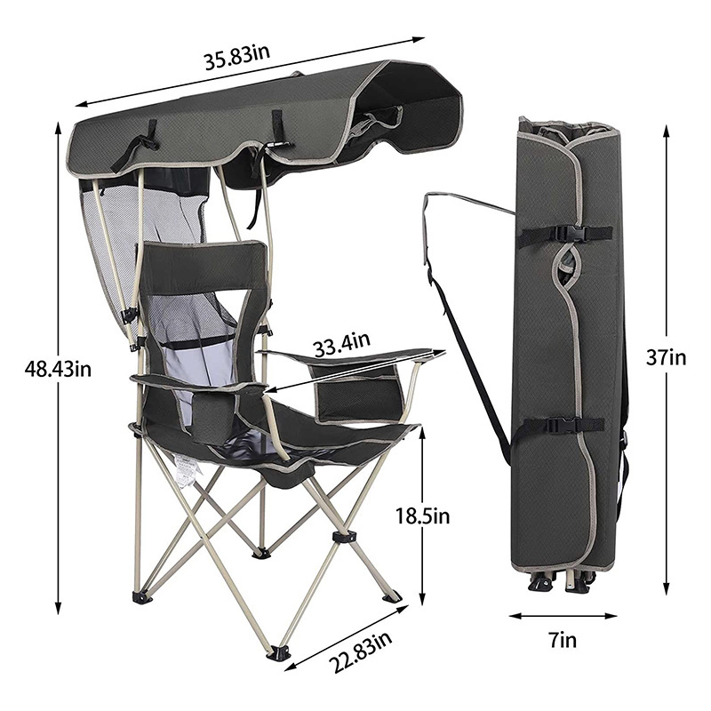 Armrest Furniture Ultralight Fashion Personalized Captain Tailgate Director Folding Chair With Canopy