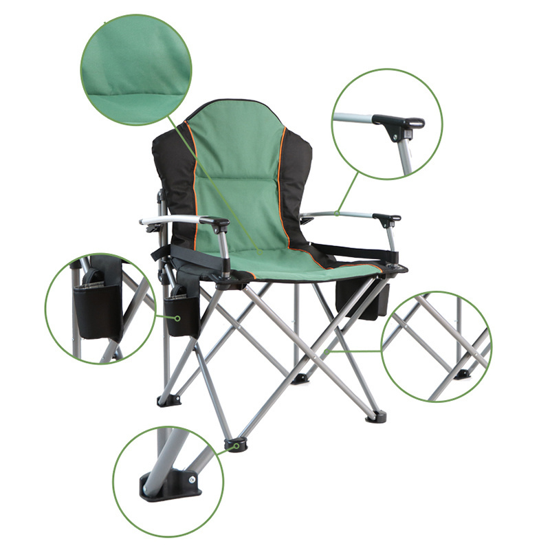 Outdoor Portable Heated Camping Chair Padded Comfy Heating Chair For Outdoor Camping