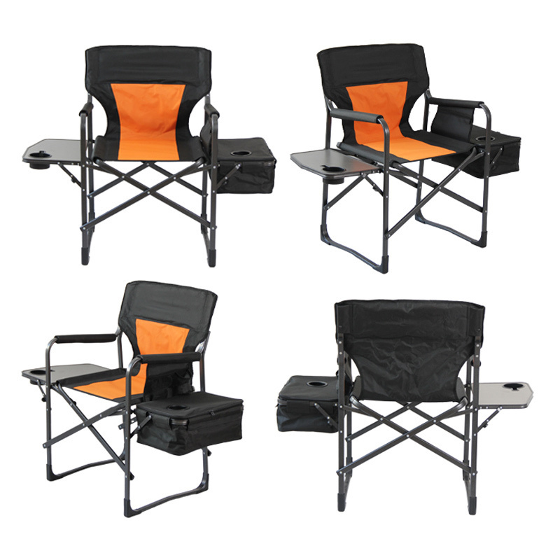 Overside Padded Outdoor Round Lounge Round Folding Adult Large Folding Foldable Camping Director Chair