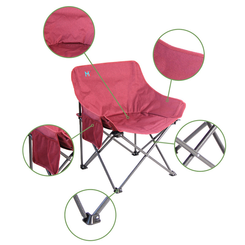 Made In China Custom Outdoor Portable Folding Camping Rocking Chair With Armrests