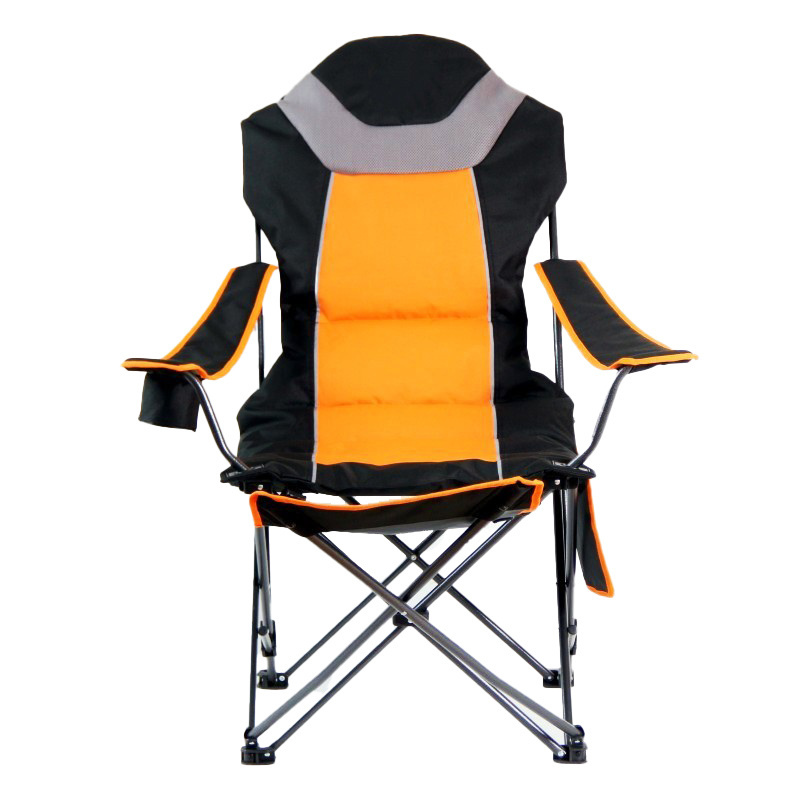 Lightweight Outdoor Sleeping Chair Oversized Orange Directors Mesh Camping Chair Metal Aluminum Fabric Chair