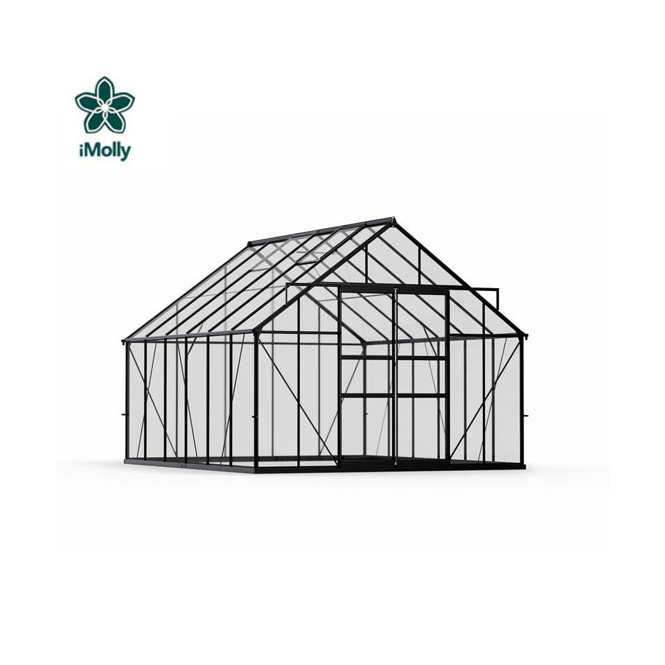 Factory Direct Price Agriculture Reserves Metal Aluminum Garden Greenhouses Roof Vent Freestanding Mild Soap & Water Anti-drip