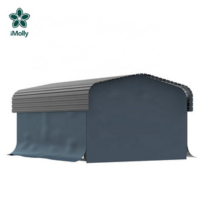 Factory Wholesale Easy To Install Metal Garage With Sun Cover For Car Parking Sun Shelter Car Park waterproof Canopy