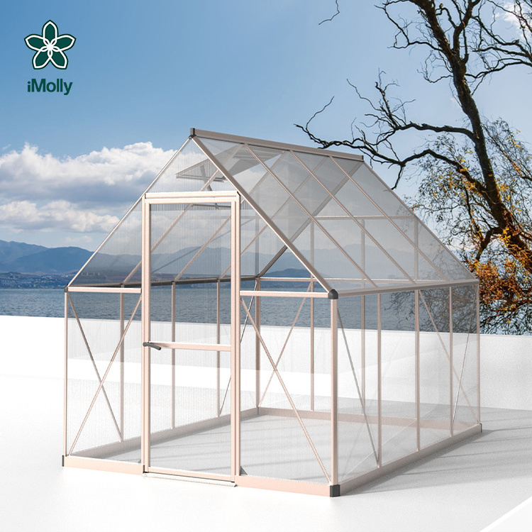 Factory Direct Price Agriculture Reserves Metal Aluminum Garden Greenhouses Roof Vent Freestanding Mild Soap & Water Anti-drip