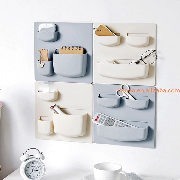 Factory Price Wall Storage Rack Free Punching Kitchen Finishing Shelf Multifunctional Household Sticker Bathroom Wall Rack